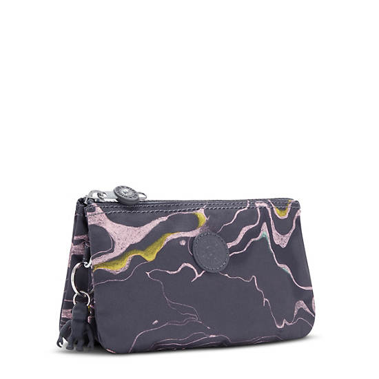 Plecaki Kipling Creativity Large Printed Pouch Szare | PL 1121XY